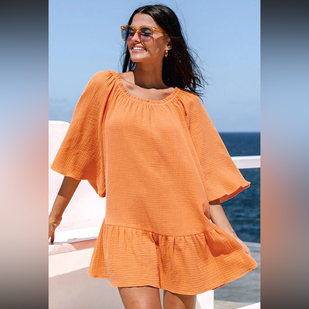 NWOT Cupshe Sarina Ruffled Cover Up Dress